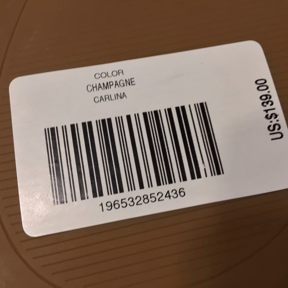 Chicos Shoes Women's Sz 9 Gold Carlina Wedge Espadrille Sandals Leather Boho NEW - Picture 8 of 9